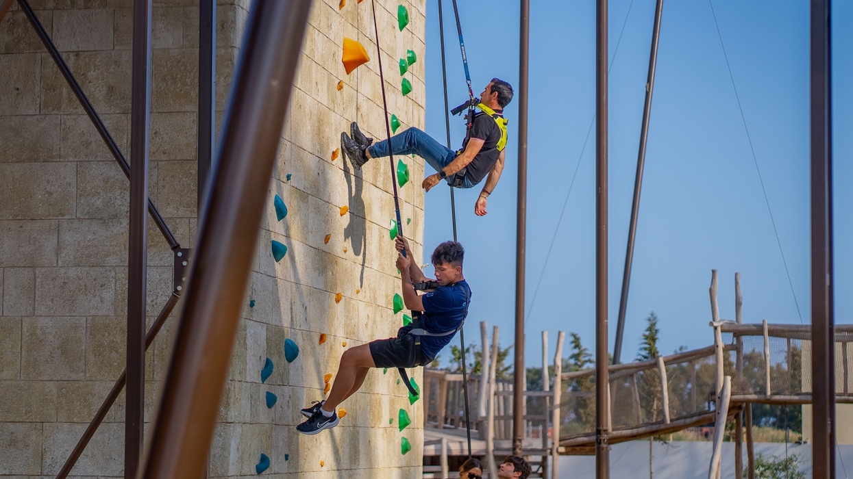 City of Dreams Greenspan climbing wall