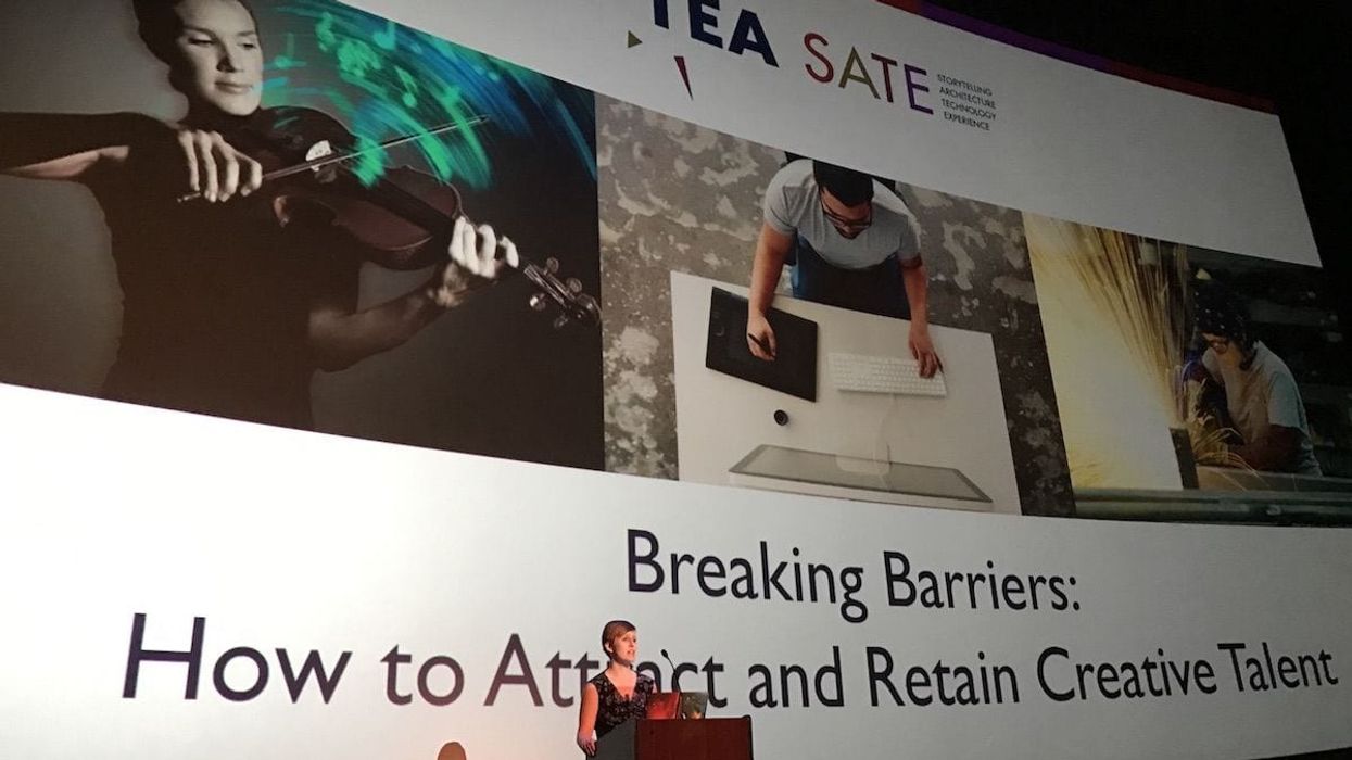 Clara Rice at TEA SATE conference, creative talent