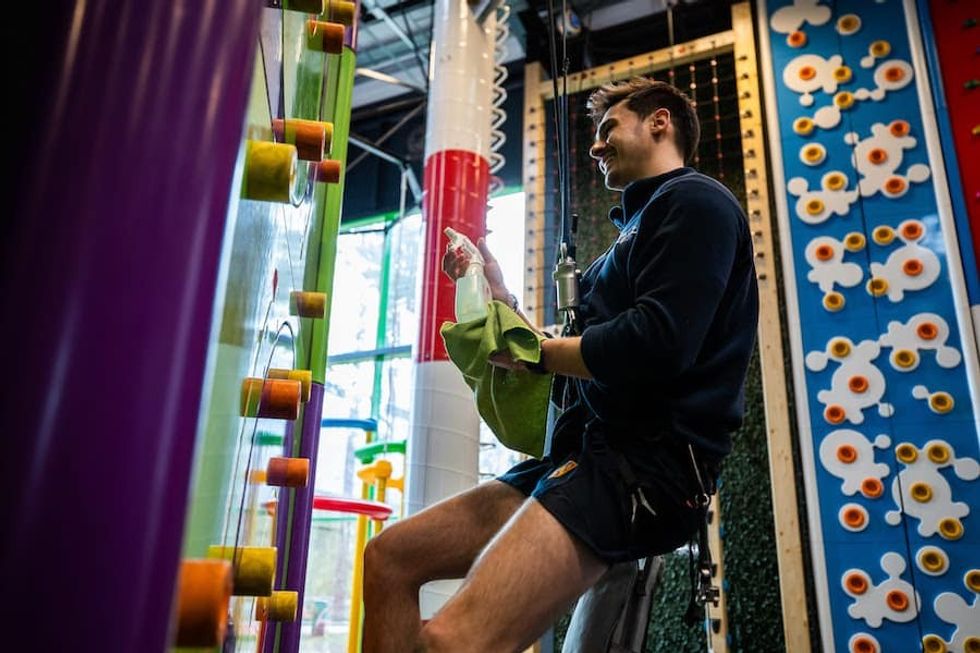 Clip n Climb cleaning COVID 19 attractions industry