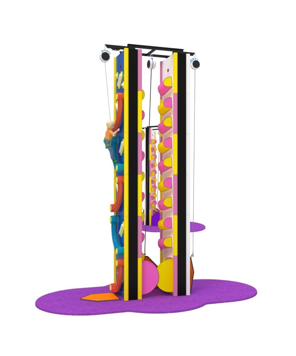 Clip ‘n Climb Crunched climbing wall