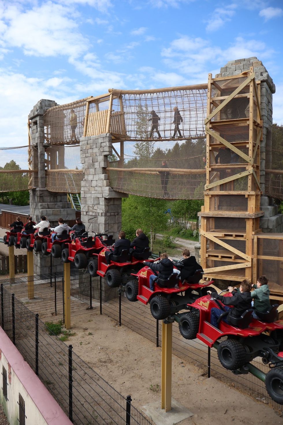 Coaster passing through Camino del Sol Djurs Sommerland