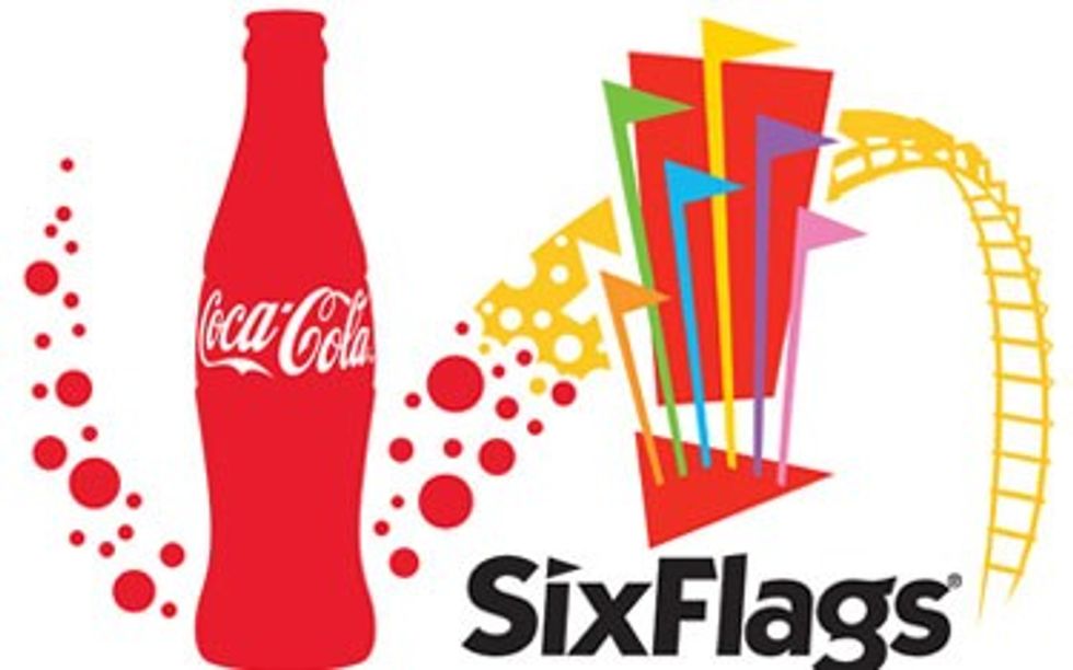 coca cola six flags sponsor