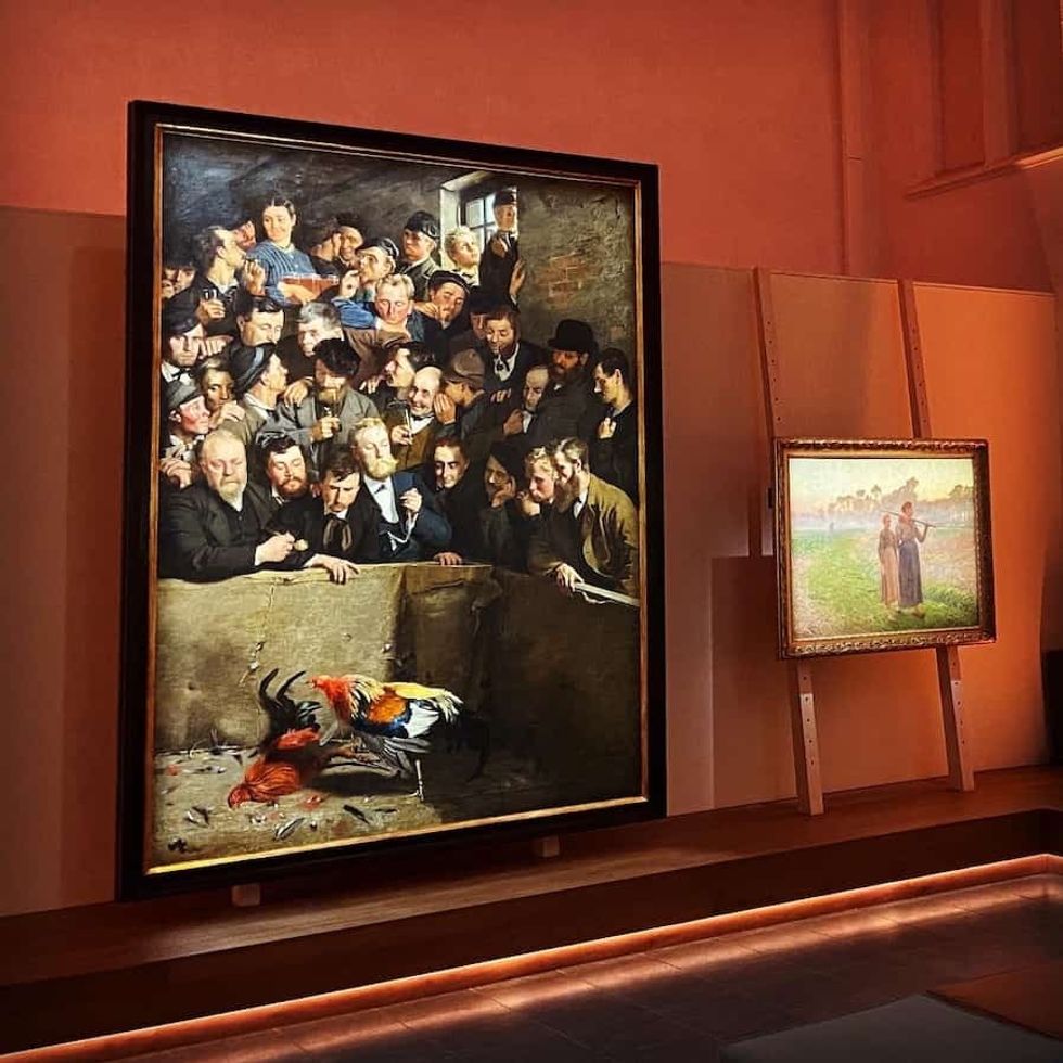 Cockfight in Flanders by Emile Claus at The Art Hour