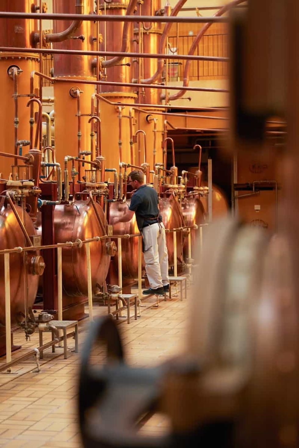 Cointreau distillery stills