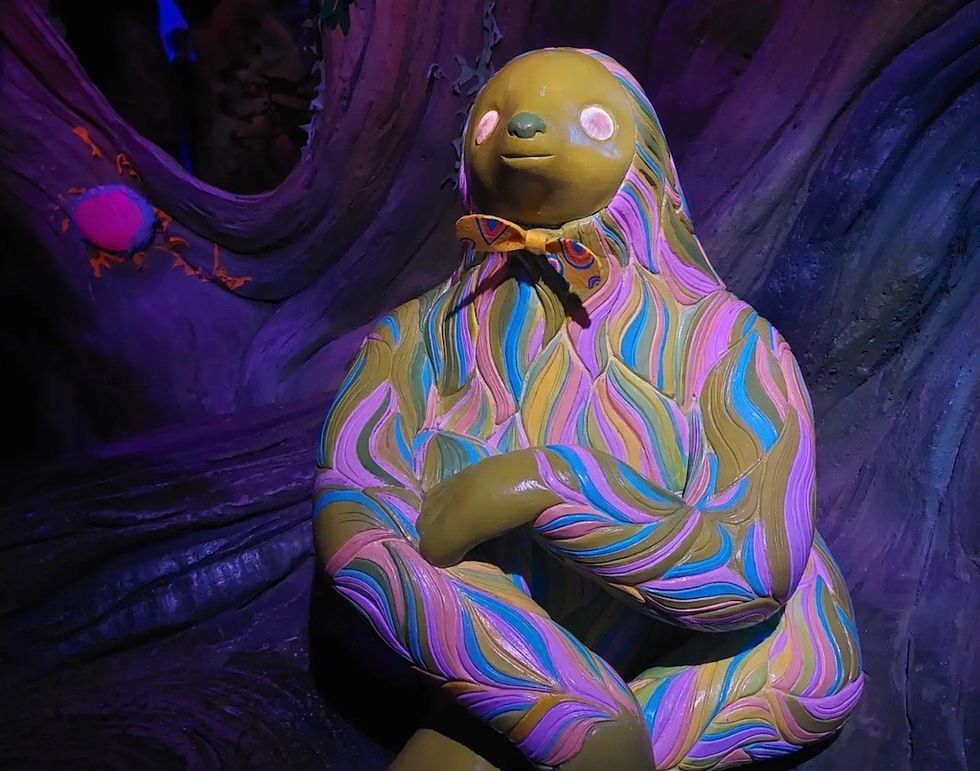 Colourful friend at Convergence Station