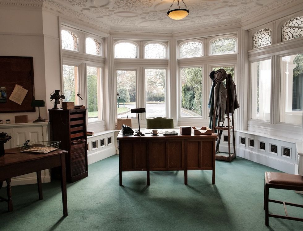 Commander Denniston's office, courtesy Bletchley Park Trust