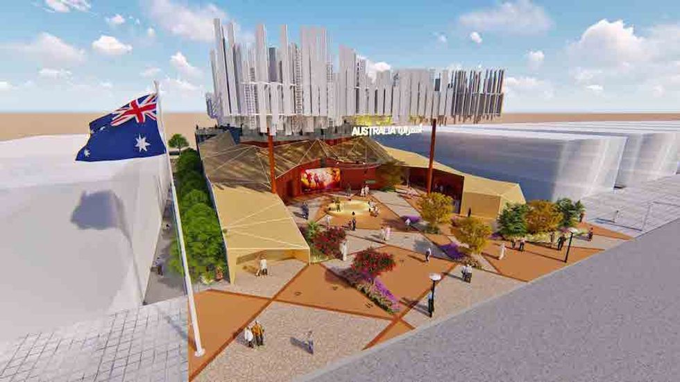 Concept art for Australia, one of the top expo 2020 pavilions