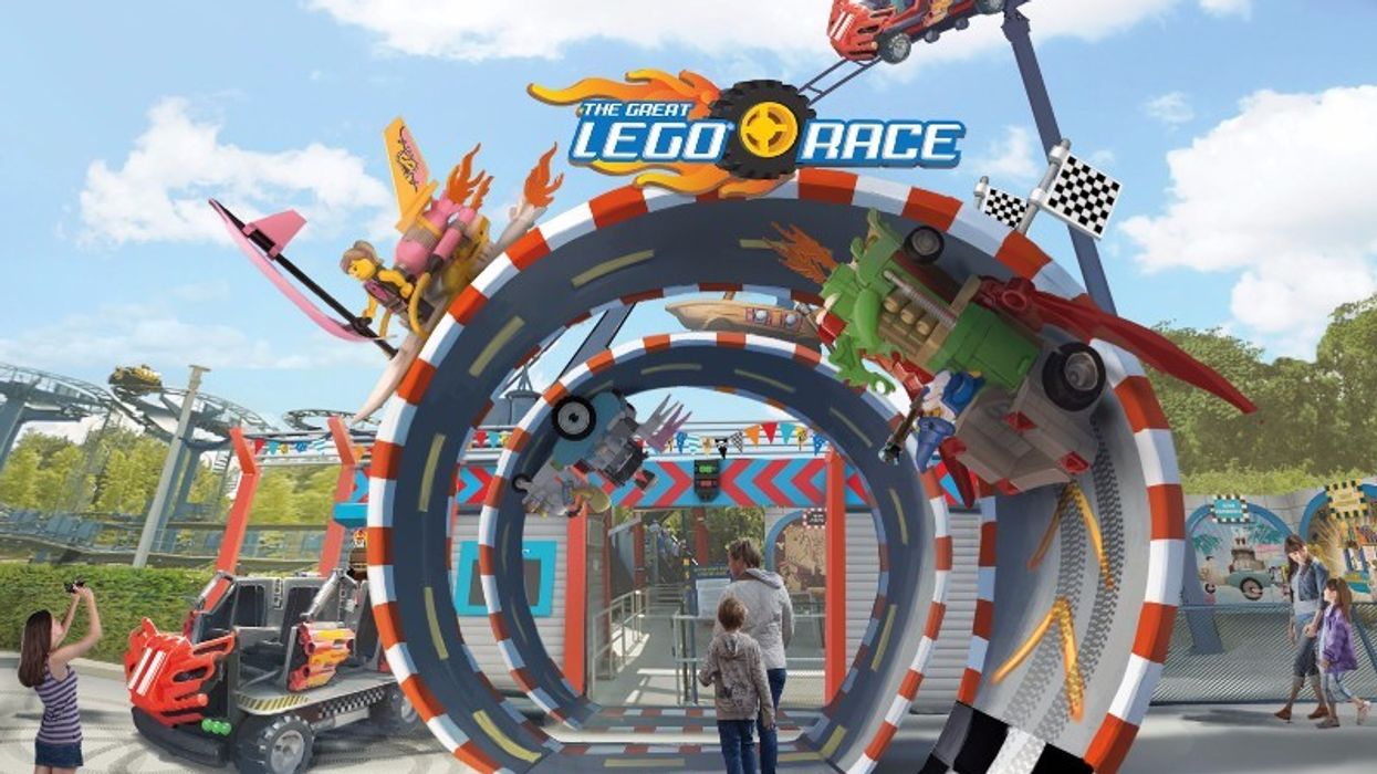 concept art for great lego race at legoland