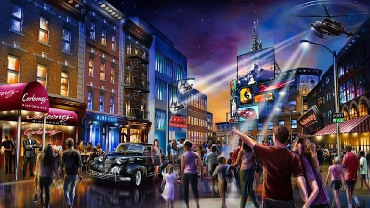 Concept art for London Resort Street Scene 2019