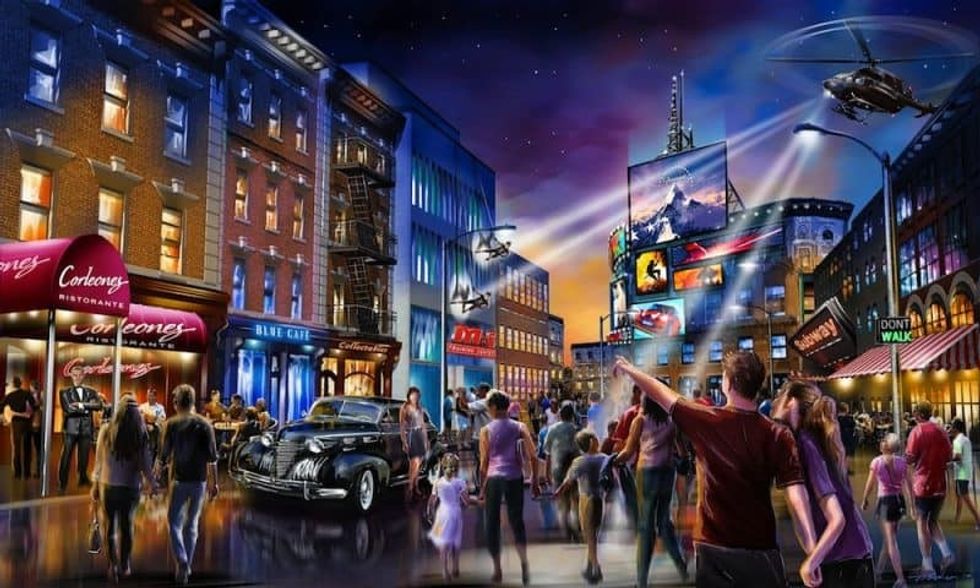 Concept art for London Resort Street Scene 2019
