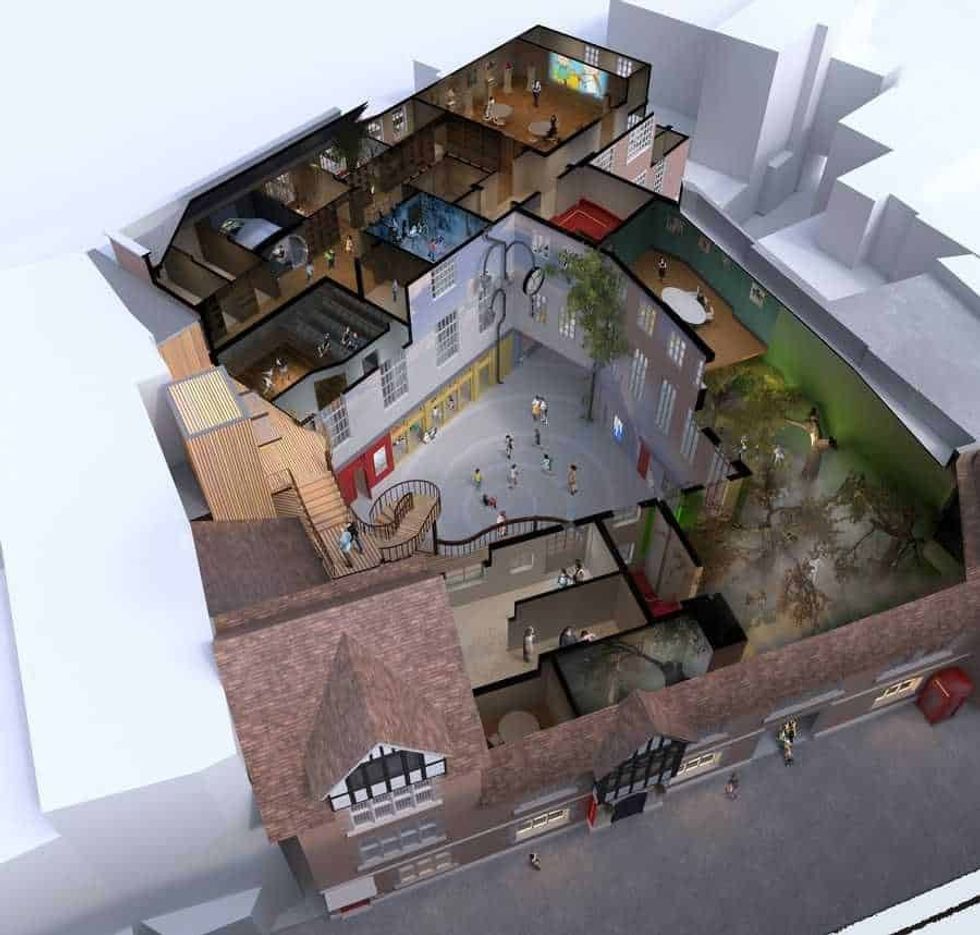 Concept art for the redevelopment at The Story Museum