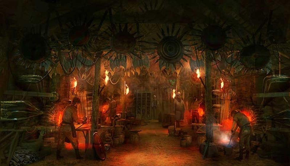 concept art from puy du fou new ride