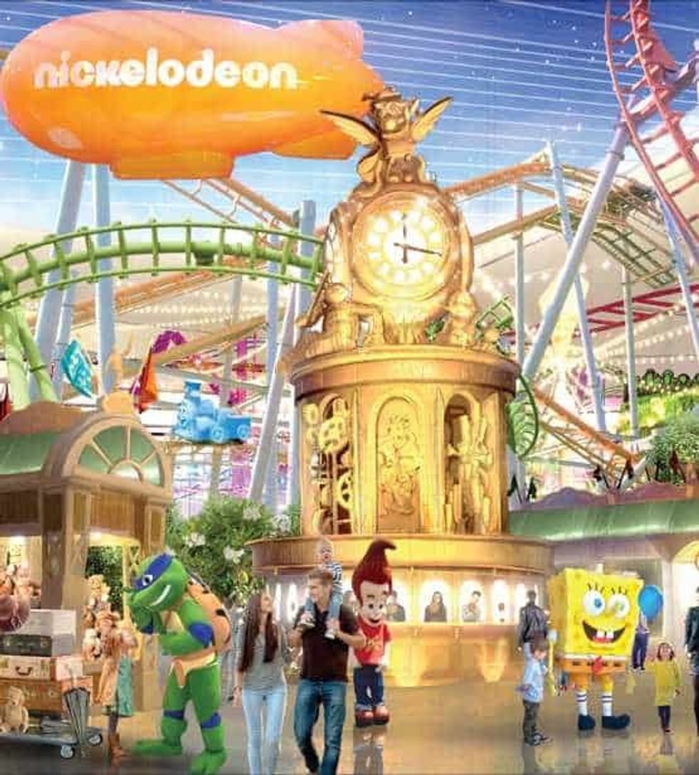 Concept art of Nickelodeon Universe at American Dream Mall