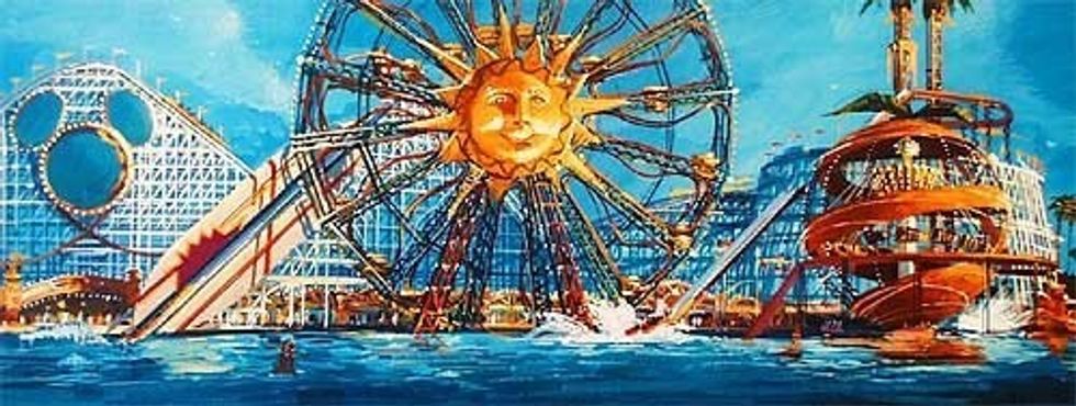Concept art shoot the chute disney california