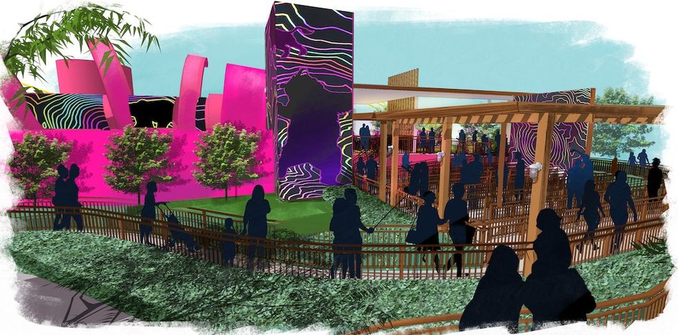 Concept art ThunderVolt Playland Zamperla