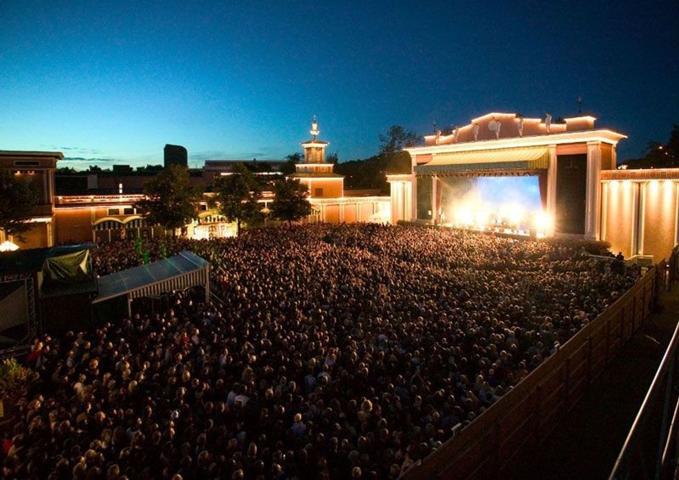 concert at liseberg theme park sweden