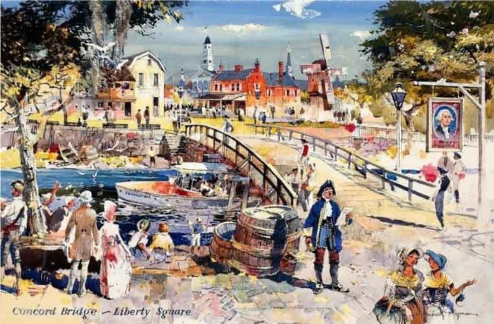concord bridge liberty square disney themed design