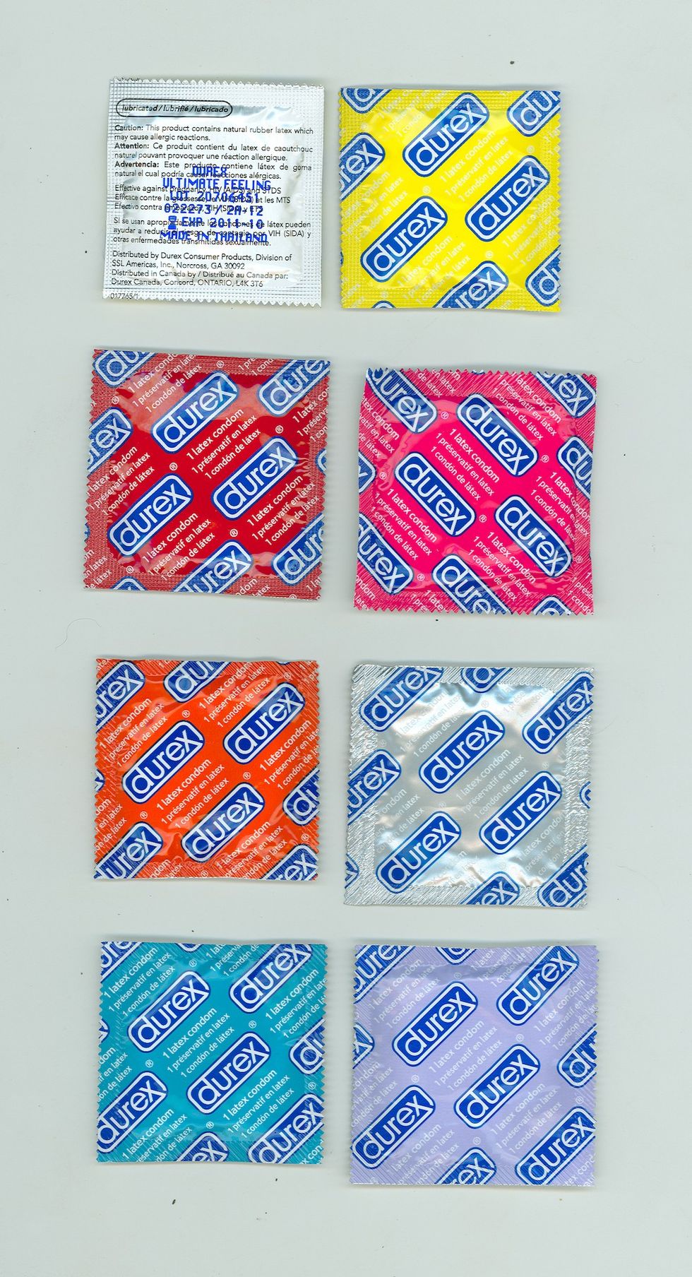 Condoms; Durex, c. 2000s. Latex. Museum of Sex Collection.