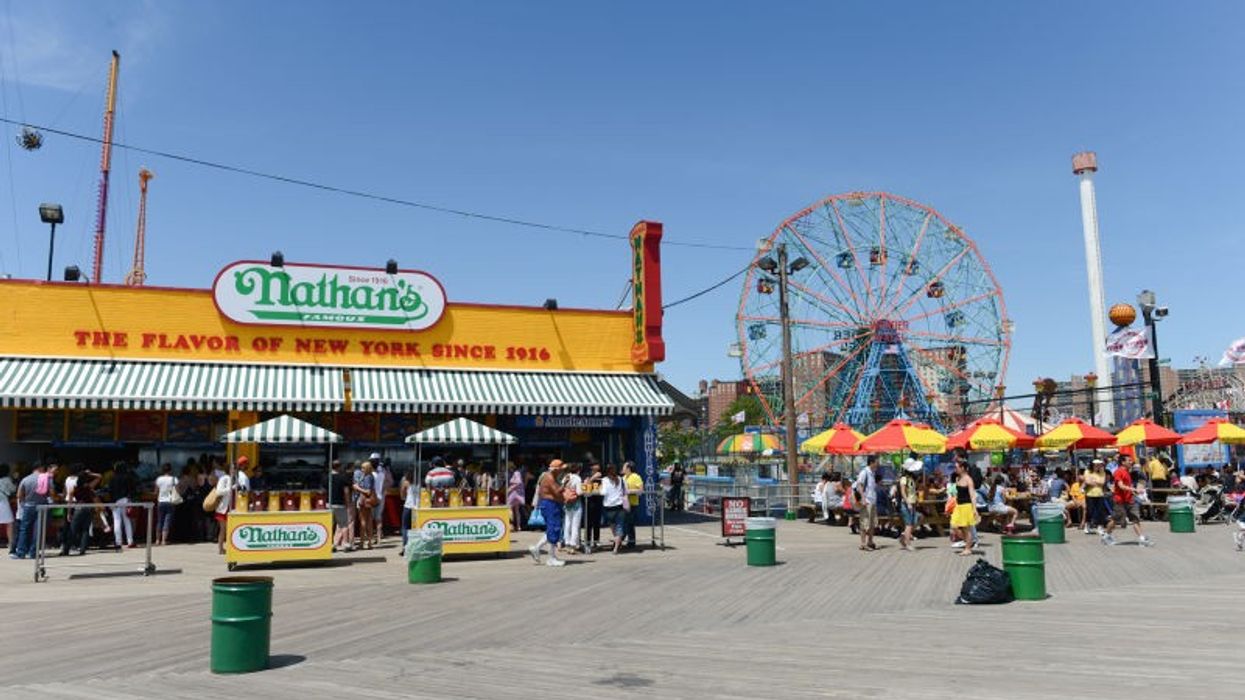 coney island boardwalk nathans