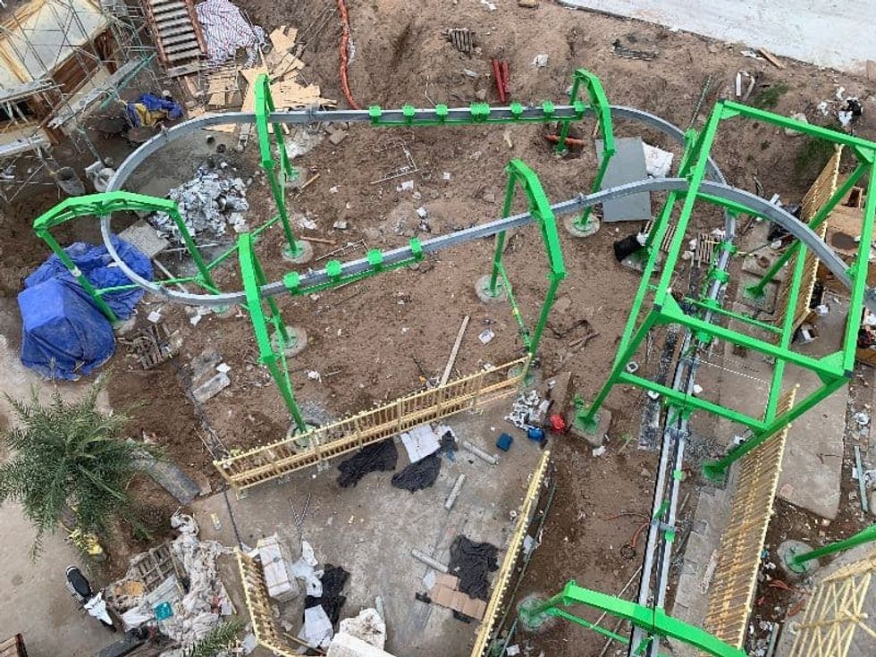 Construction of Extreme Engineering's Cloud Coaster at Vinpearl Land Phu Quoc