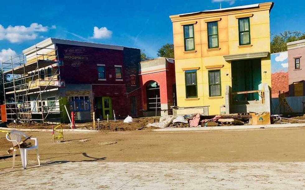 Construction of Sesame Street Land at SeaWorld Orlando