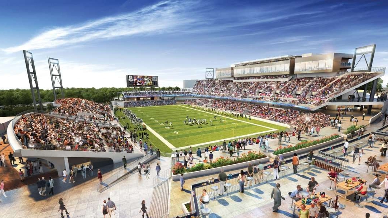 Construction of waterpark and VR rides set to kick off this year at Canton's football themed 'smart city'