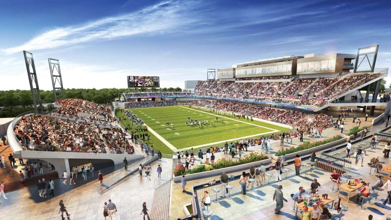 Construction of waterpark and VR rides set to kick off this year at Canton's football themed 'smart city'