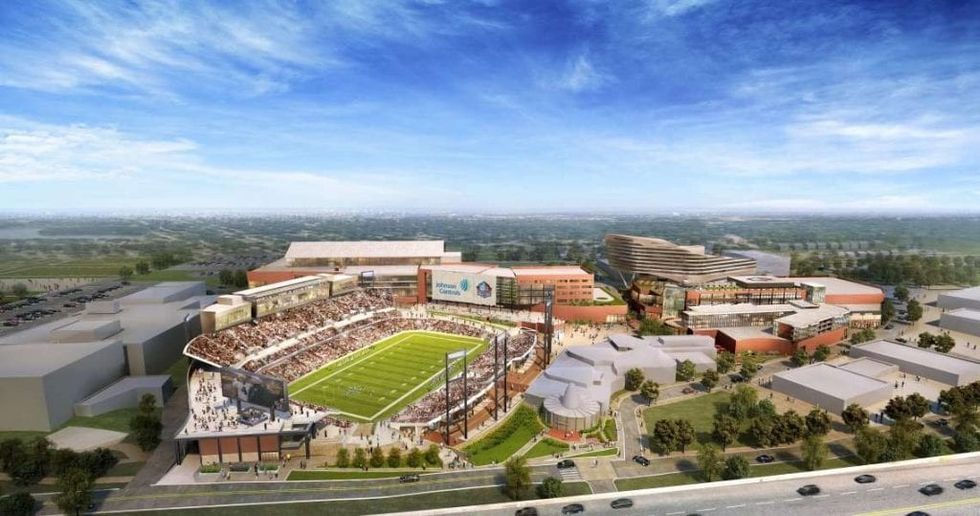 Construction of waterpark and VR rides set to kick off this year at Ohio's football themed 'smart city'