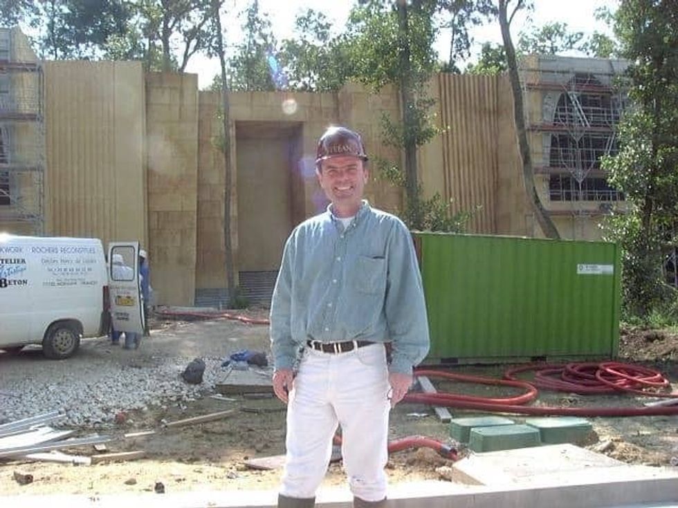 Construction site, Disneyland Resort Paris 2001