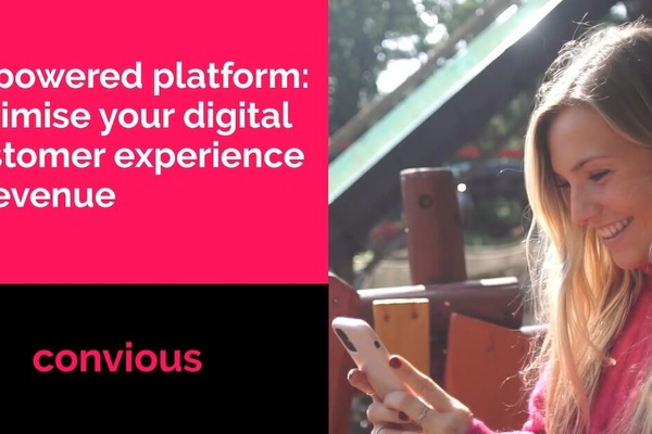 convious text reads ai powered platform optimise your digital customer experience and revenue