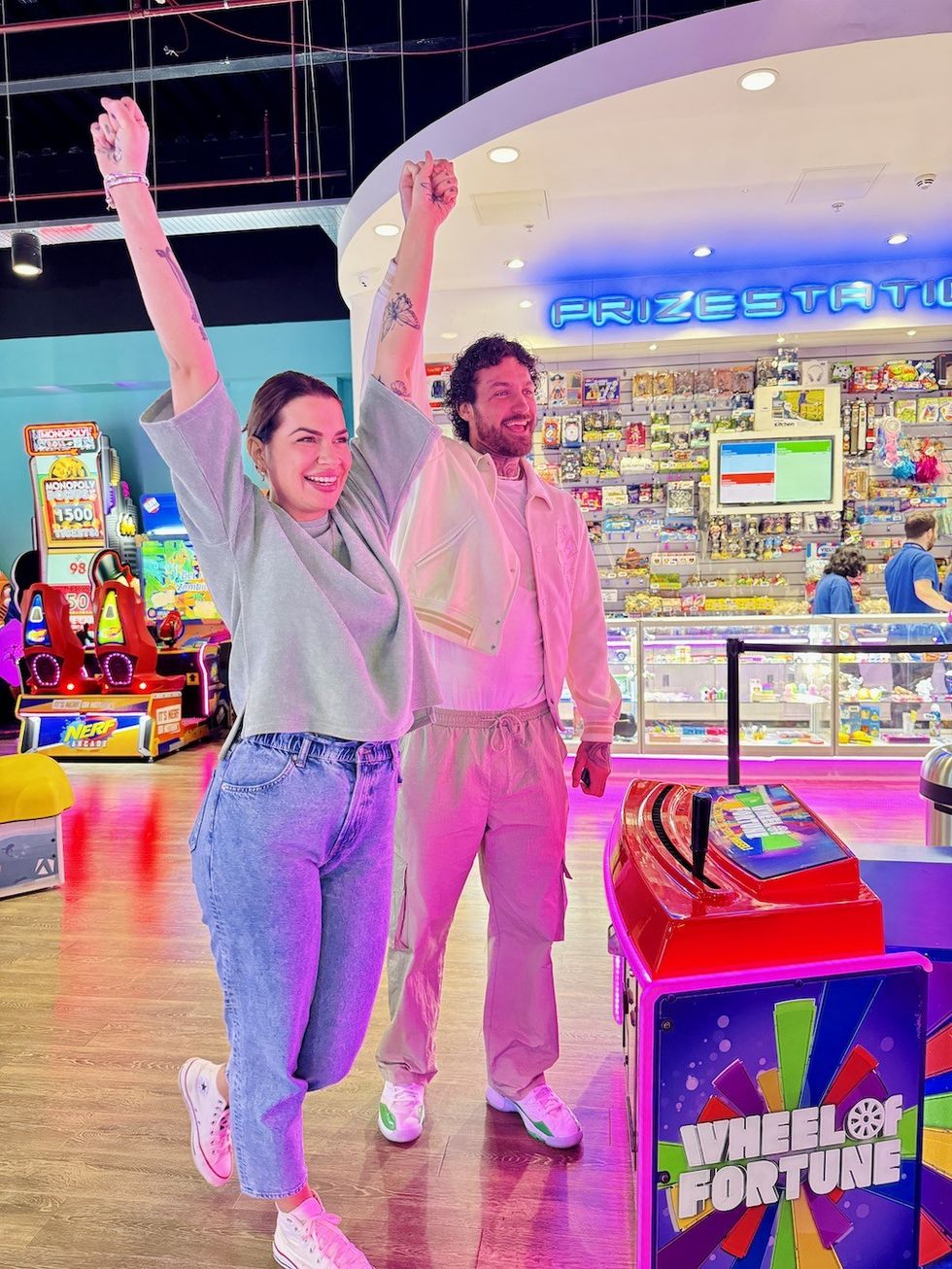 Couple celebrate at Funstation