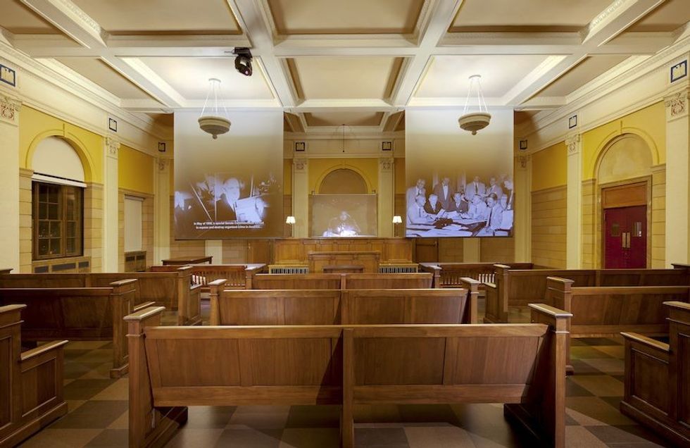 courtroom at the mob museum