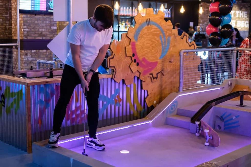 Crazier golf at Boom Battle Bar