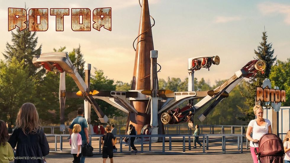 crealy theme park rotor