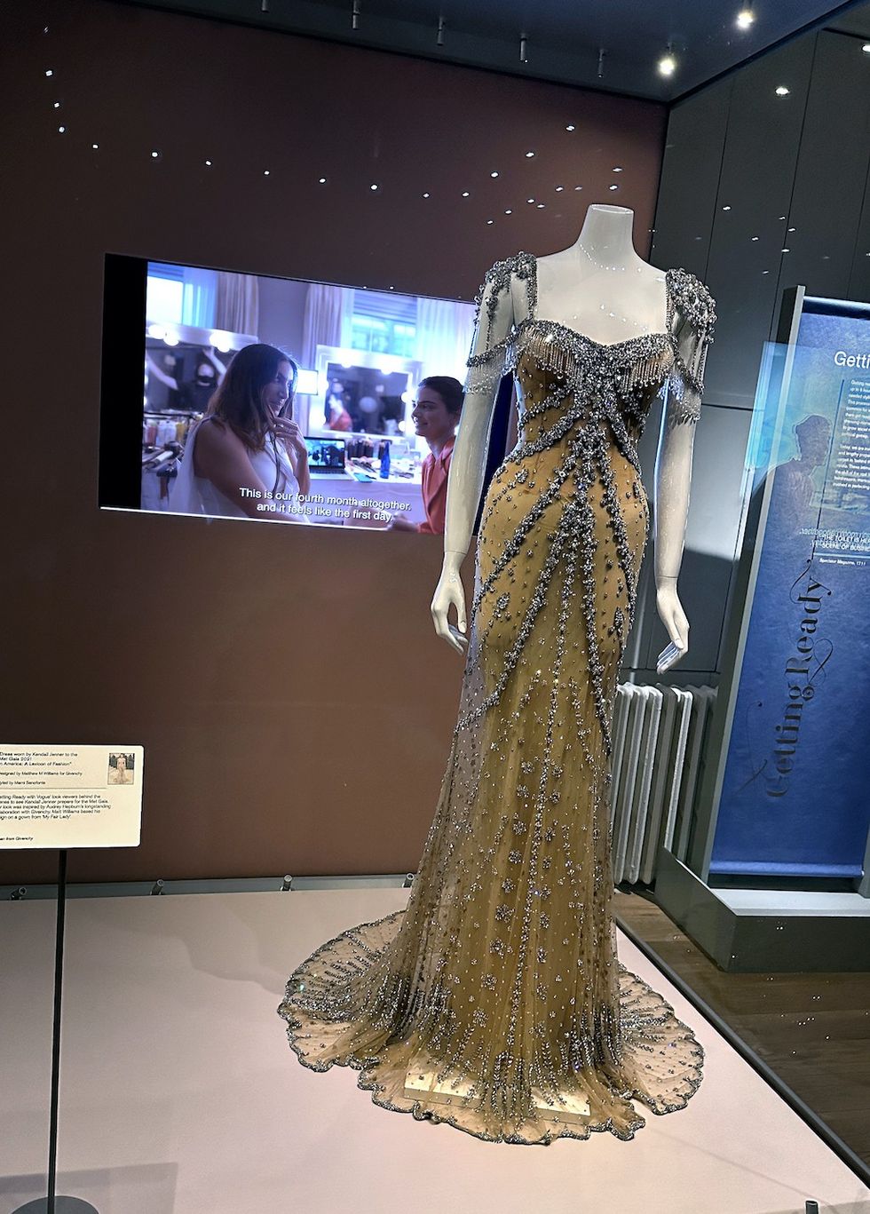 Crown to Couture exhibition Kendall Getting Ready