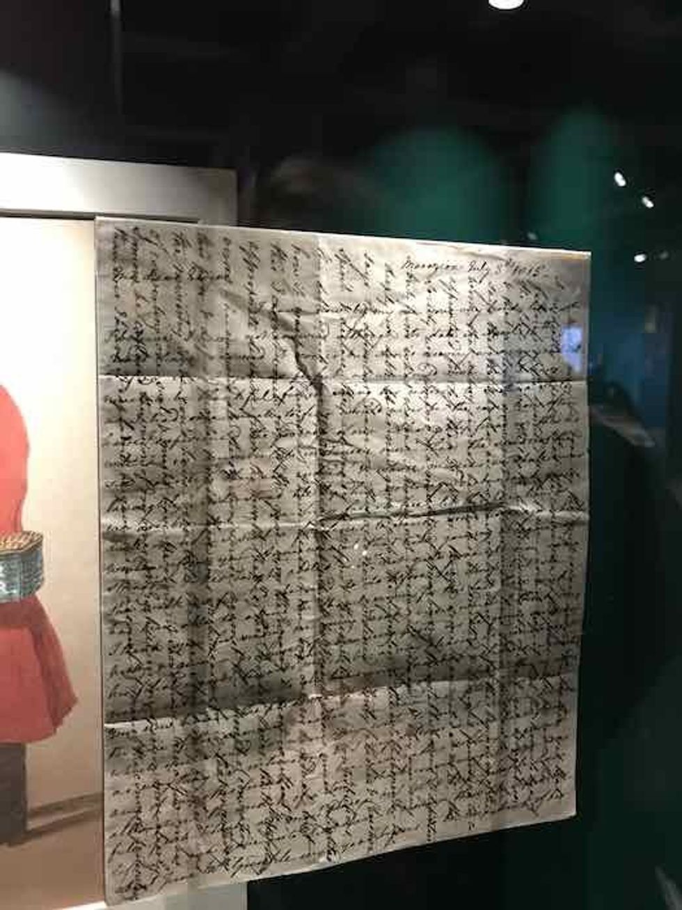 Cryptic post at the postal museum