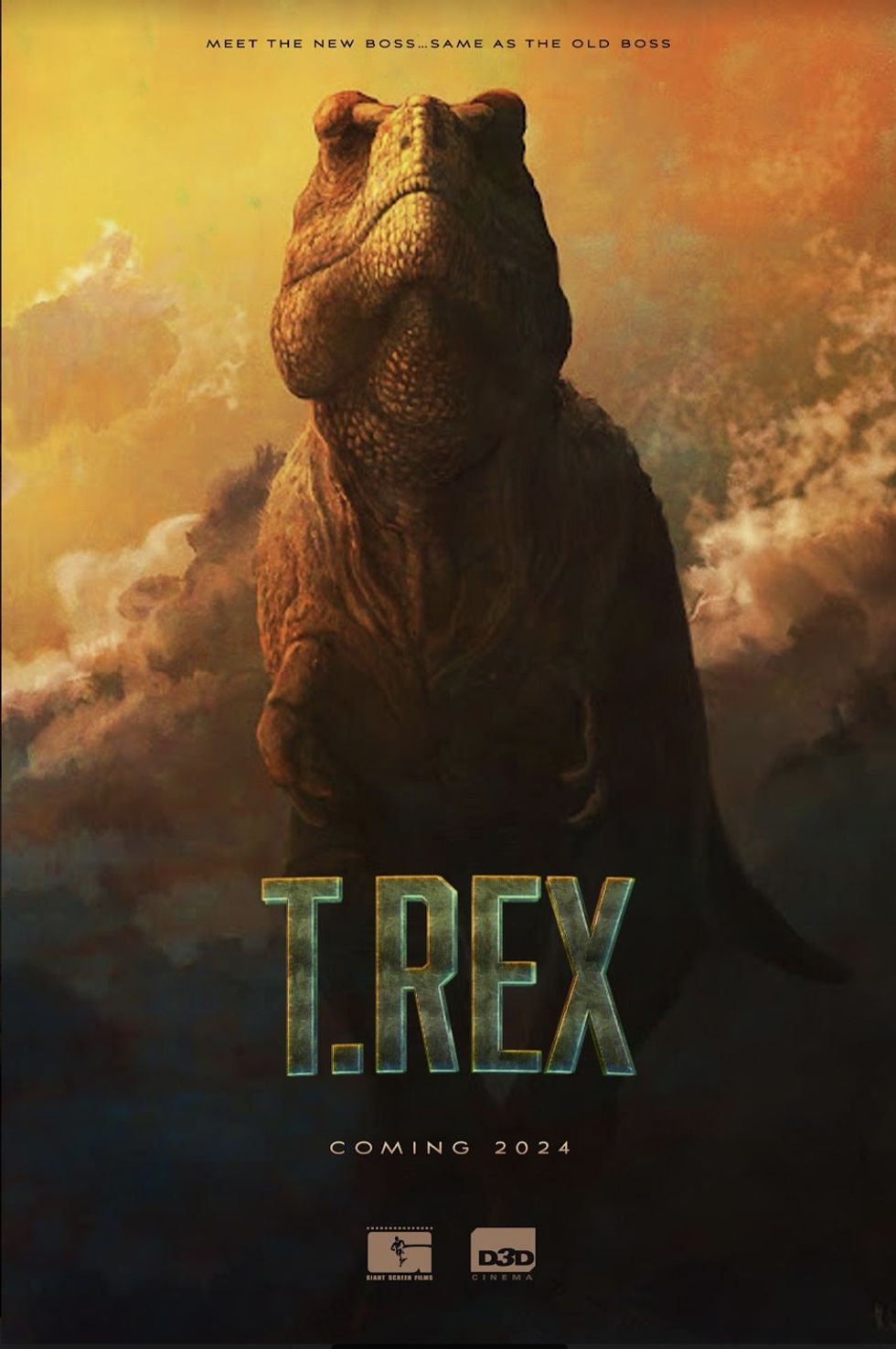 D3D T.Rex film poster