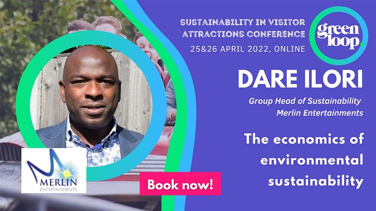 Dare Ilori Sustainability Merlin speaking at greenloop 23