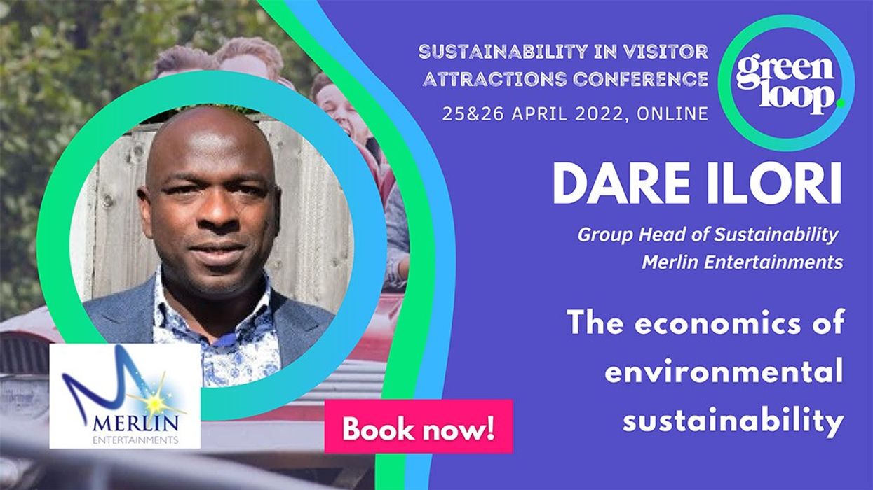 Dare Ilori Sustainability Merlin speaking at greenloop 23