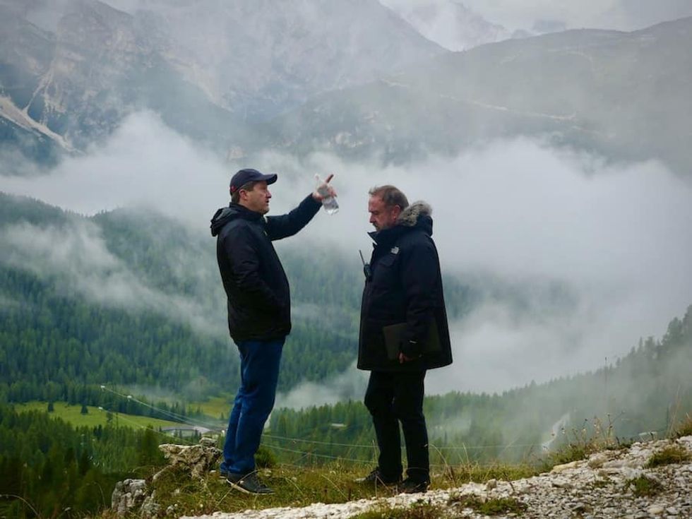 Daren Ulmer on a shoot in Italy