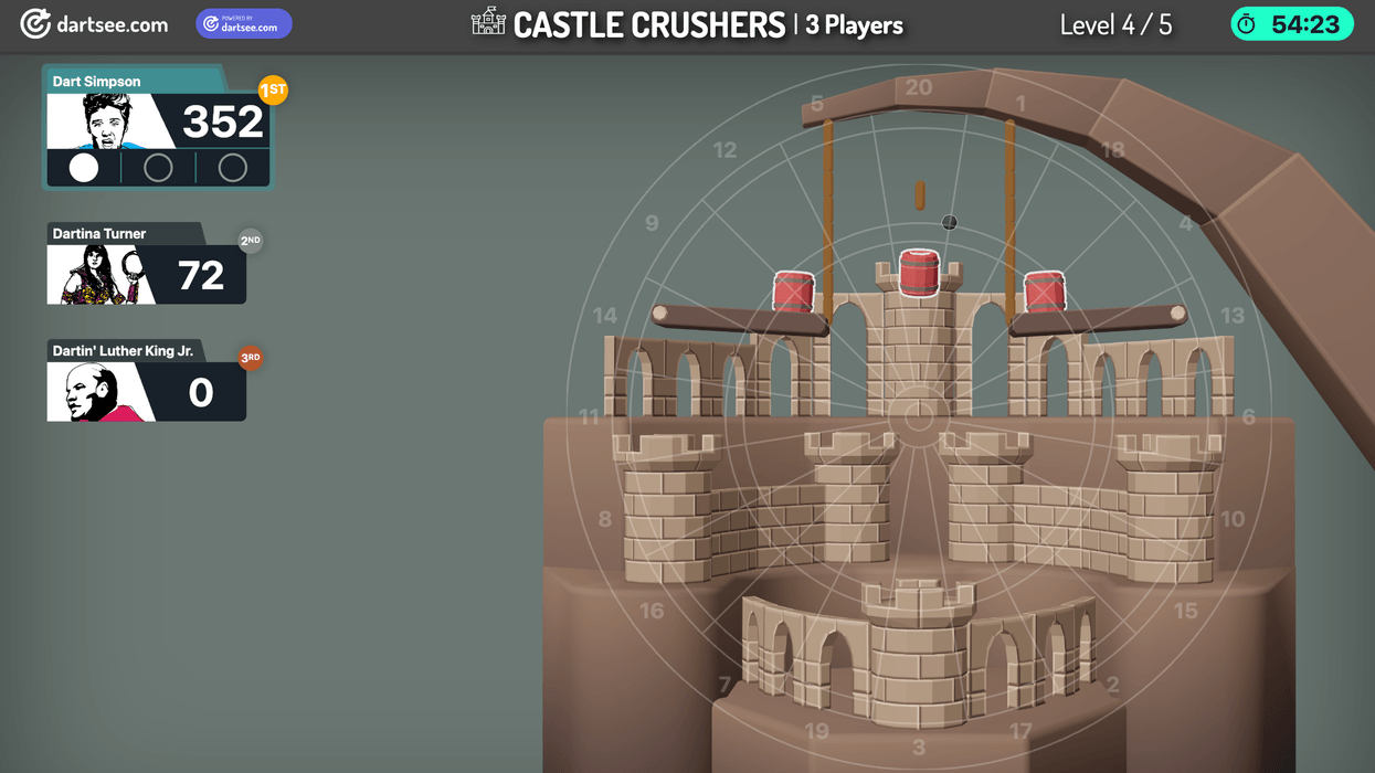 Dartsee Castle Crushers game
