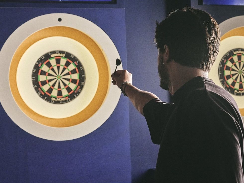 Dartsee player