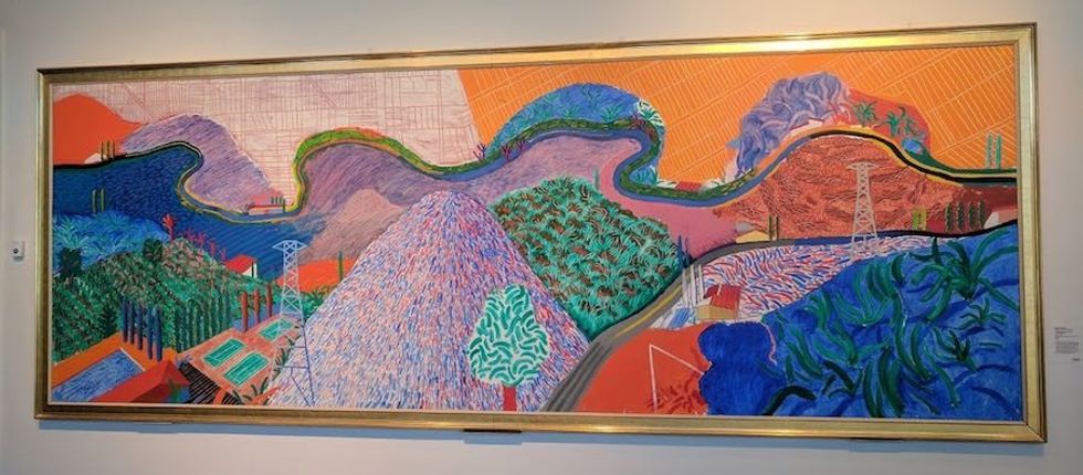 david hockney mullholland drive at lacma x