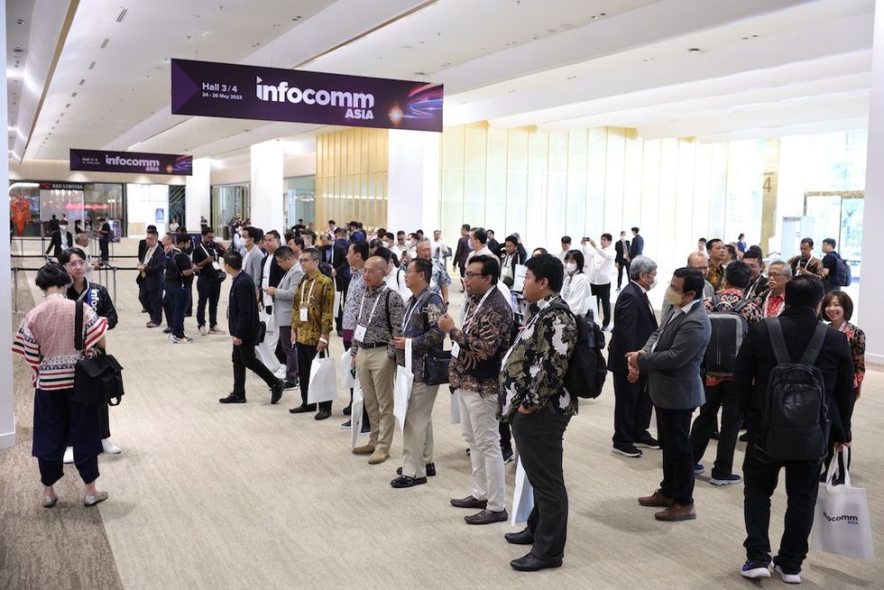 Delegates at InfoComm Asia