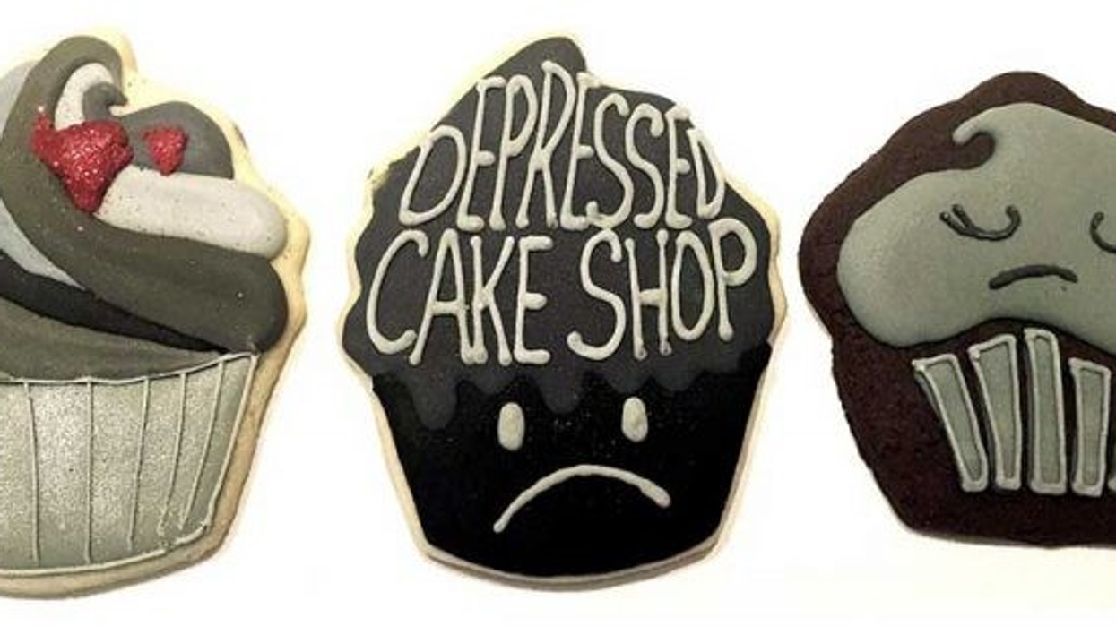 Depressed Cake Shop pop up at Meow Wolf for mentail health
