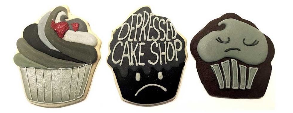 Depressed Cake Shop pop up at Meow Wolf for mentail health