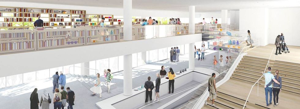 Design rendering of the transformation project for the Hammer Museum by Michael Maltzan.