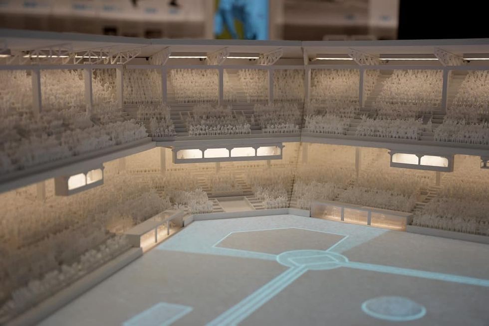 detail Ebbets Field model Jackie Robinson Museum