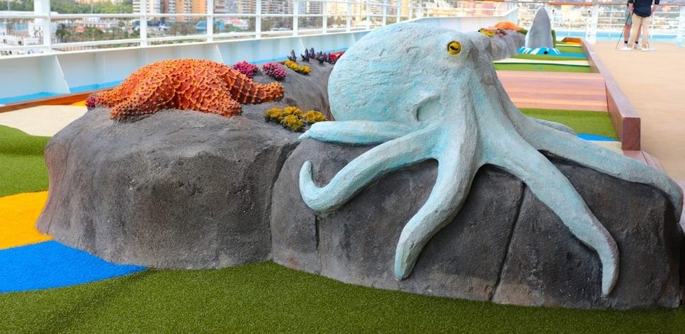 detail from Greenpan's adventure golf on Marella Voyager