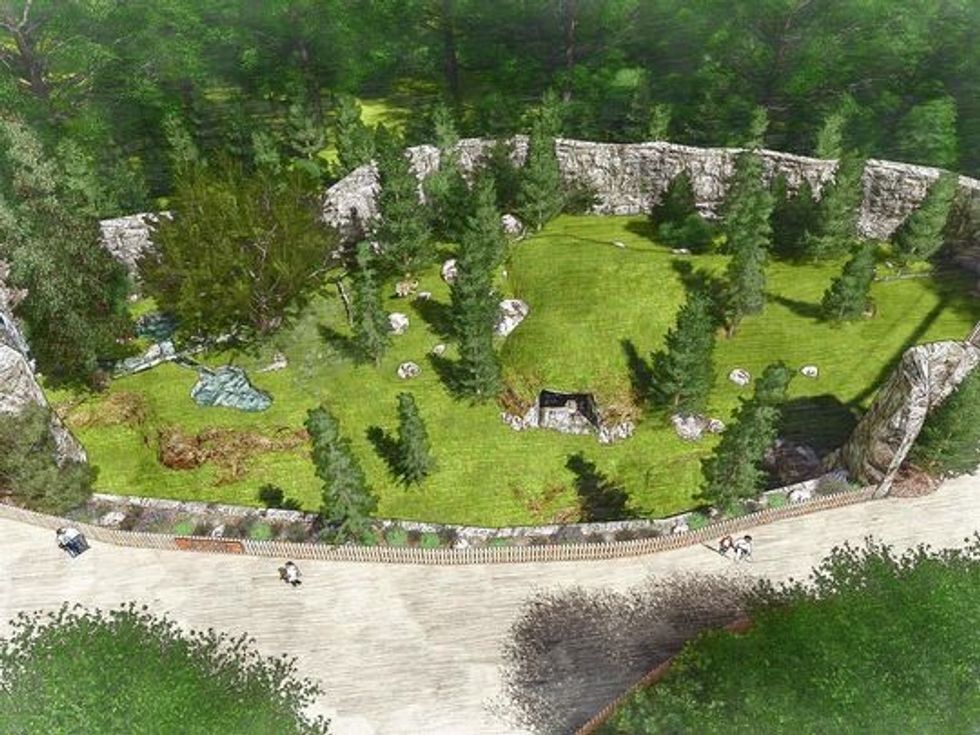 detroit zoo tiger enclosure